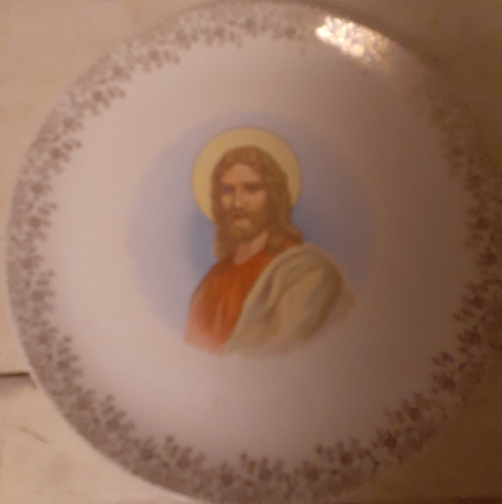 Vintage Jesus Plate